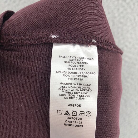 LOFT Dress Womens Small Purple Eyelet Lace Cutout Back Stretch Mini Sleeveless - Picture 6 of 11